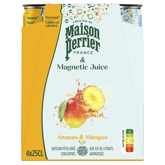Magnetic Juice | Limonades | Annas/Mangue | 3,79 €/l | 4 x 25 cl