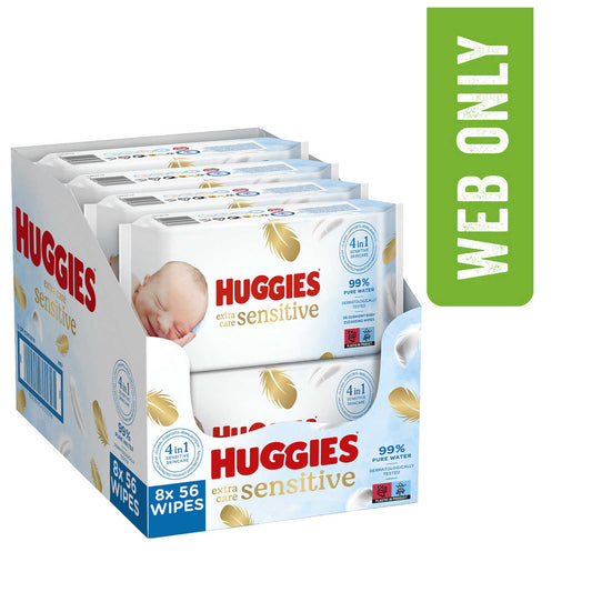 Lingettes | Pure Extra Care | Sensible | 0,04 €/pc | 8 x 56 pc