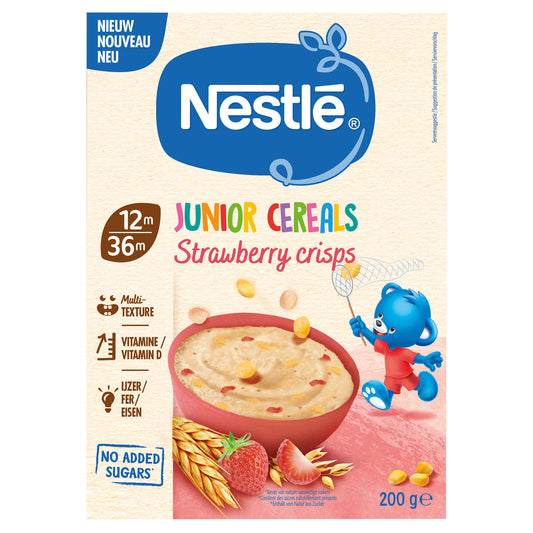 Céréales | Fraise Crunch | 12 mois | 200gr | 17,75 €/kg | 200 gr