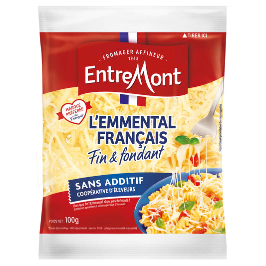 Emment | Râpé | Eco | Fairtrade | 30,50 €/kg | 100 gr