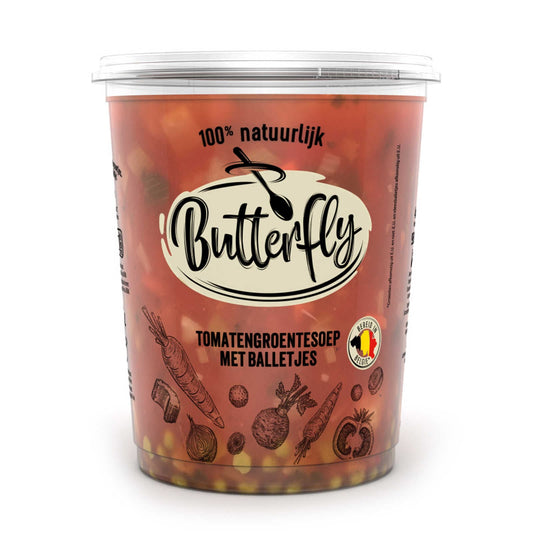 Soupe | Tomates | Légumes | Boulettes de viande | 5,25 €/l | 95 cl
