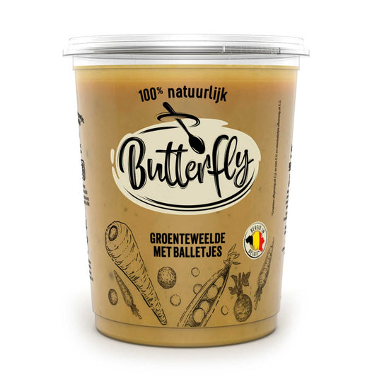 Soupe | Jardin potager | Boulettes de viande | 5,25 €/l | 95 cl