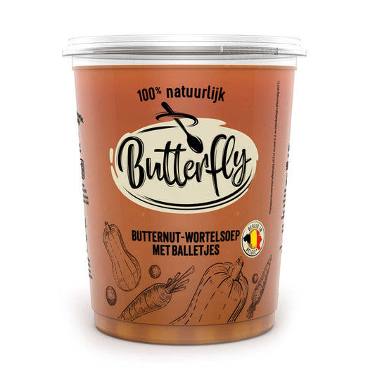 Soupe | Butternut | Carotte | Boulettes de viande | 5,25 €/l | 95 cl