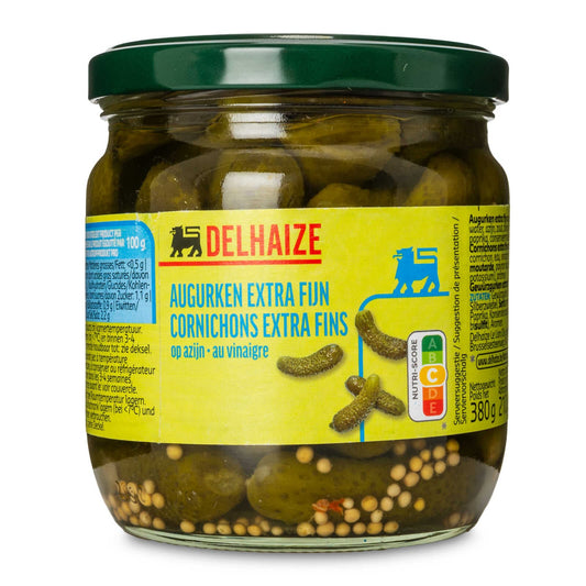 Cornichons | Vinaigre | Extra fins | 5,19 €/kg | 210 gr