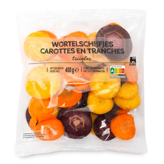 Carottes rondelles | Tricolores | 5,48 €/kg | 400 gr