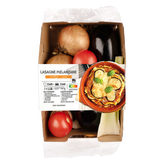 Boîte de repas | Lasagne melanzane | 5,14 €/kg | 1,147 kg