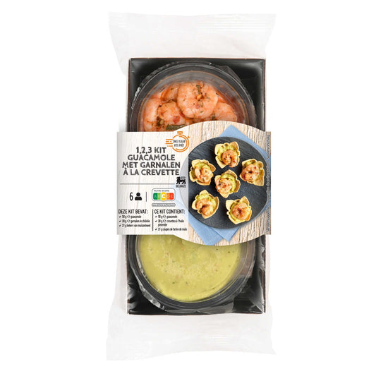 123 Kit Crevettes guacamole | 44,46 €/kg | 101 gr