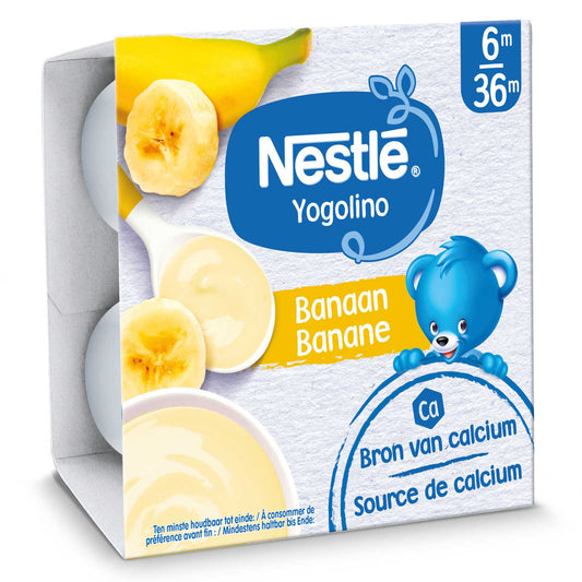 Laitage | Banane | Bébé | 6 mois | 6,63 €/kg | 4 x 100 gr