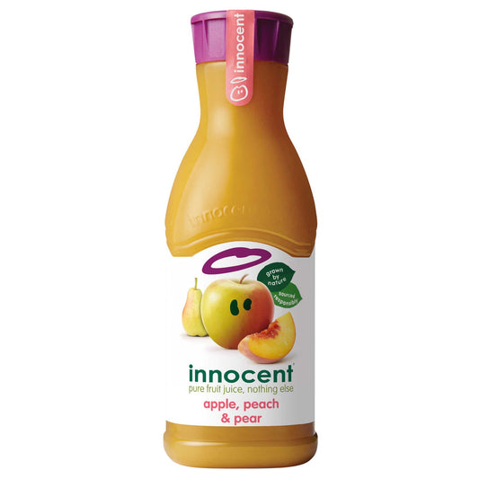 Jus | Pomme, poire et pêche | Frais | 3,99 €/l | 90 cl
