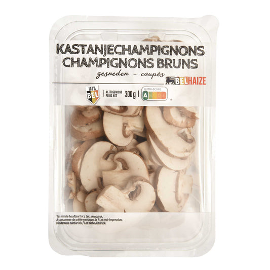 Champignons | brun | coupes | Belges | 9,30 €/kg | 300 gr