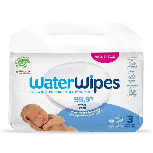 Lingettes | Humide | Biodégradable | Value pack | 0,06 €/pc | 180 pc