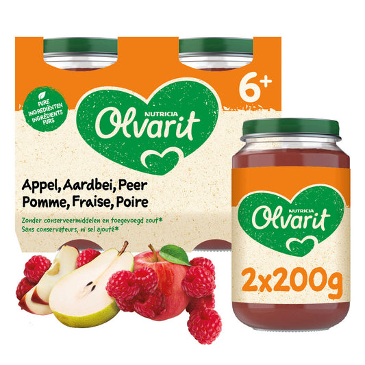 Panade | Fraise Pomme Poire | 6M | 6,13 €/kg | 2 x 200 gr