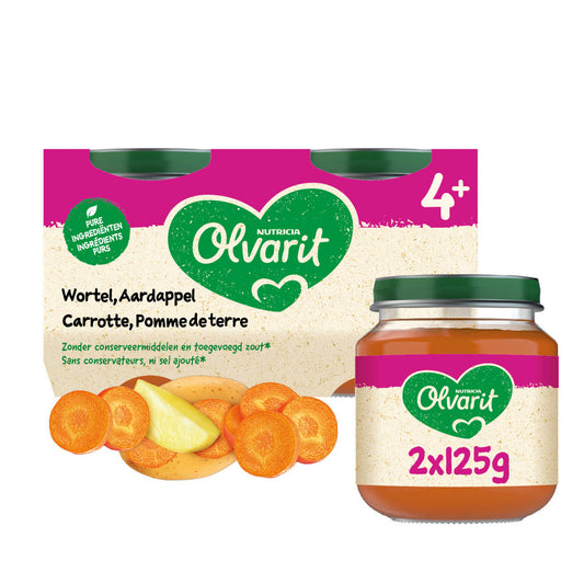 Repas | Carotte Pomme de terre | 4M | 13,16 €/kg | 2 x 125 gr