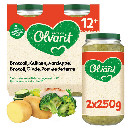 Repas | Brocoli Dinde Pomme de terre | 12M | 5,98 €/kg | 2 x 250 gr