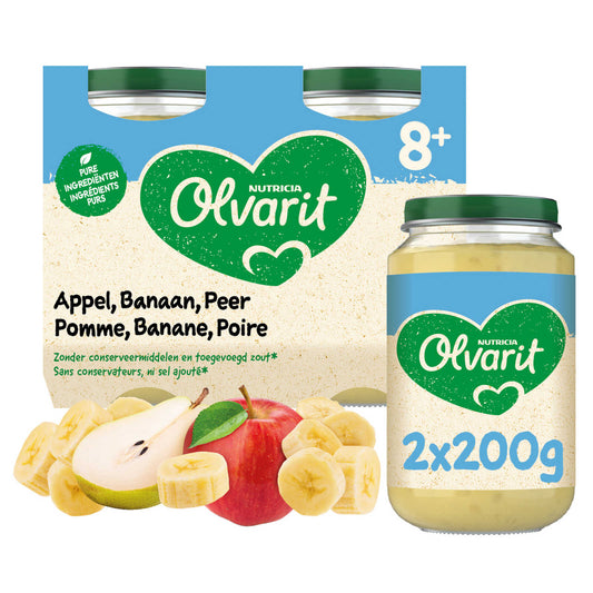 Panade | Pomme Banane Poire | 8M | 9,98 €/kg | 2 x 200 gr