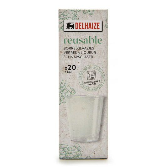 Verres à liqueur réutilisable | plastique | 4,5cl | 0,17 €/pc | 20 pc