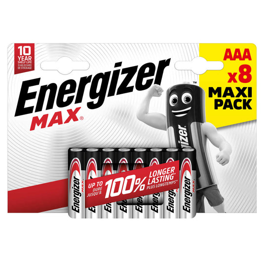 Piles | Max | AAA | LR03 | Maxi Pack | 1,65 €/pc | 8 pc