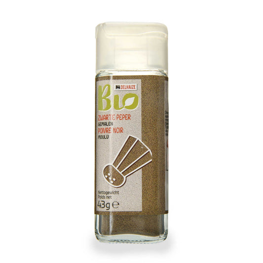 Epices | Poivre | Noir | Moulu | Bio | 66,28 €/kg | 43 gr