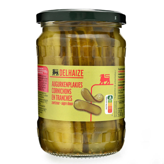 Cornichons | Tranches | Aigre-Doux | 4,03 €/kg | 320 gr