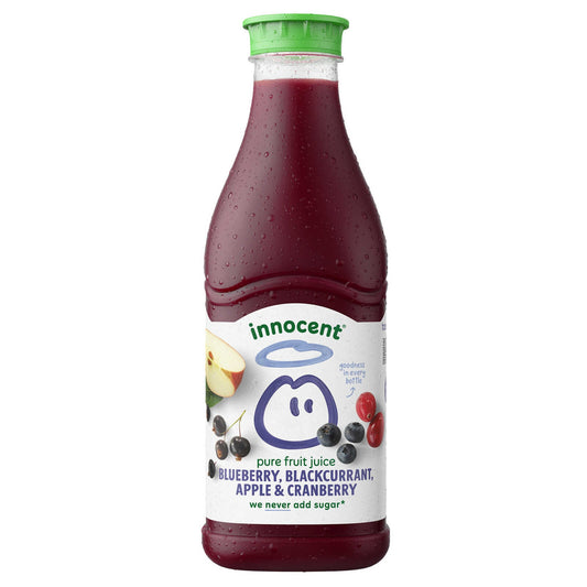 Jus | Myrtille, cassis et pomme | Frais | 3,99 €/l | 90 cl