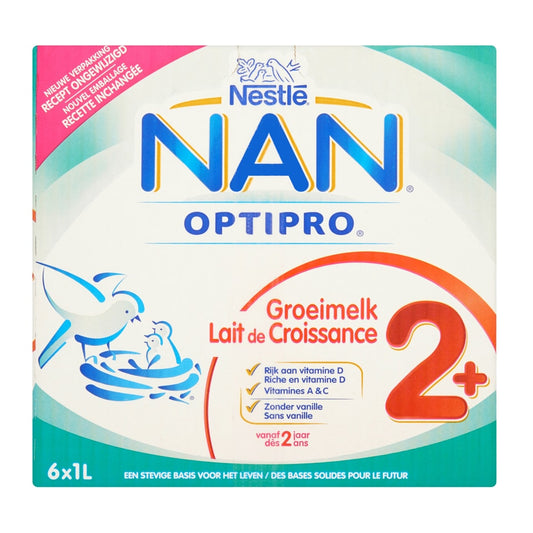 Lait de croissance | Liquide | 2+ | 2,15 €/l | 6 x 1 l